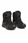 Su Geçirmez Kayma Tabanlı Siyah Nubuk Hakiki Deri Erkek Outdoor Trekking Bot P1490
