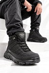 Tekstil Siyah Kaymaz Tabanlı Su İtici Bağcıklı Erkek Outdoor Trekking Bot M7214