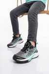 Akıllı Bağcıklı Hafif Rahat Yeşil Unisex Çocuk Spor Ayakkabı Sneaker Play F