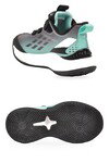 Akıllı Bağcıklı Hafif Rahat Yeşil Unisex Çocuk Spor Ayakkabı Sneaker Play F