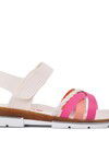 White-Pink Orthopedic Girls Sandals 001 F