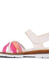 White-Pink Orthopedic Girls Sandals 001 F