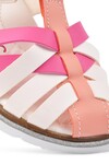 Beyaz Pembe Ortopedik Kız Çocuk Sandalet 003 P