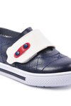 Navy Blue White Orthopedic Baby Shoes 21K01 B