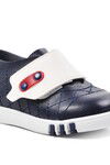Lacivert-Beyaz-Kırmızı Ortopedik Bebek Günlük Ayakkabı 21K02 B