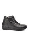 Black Genuine Leather Anatomical Womens Boots 7118 Z