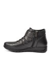 Black Genuine Leather Anatomical Womens Boots 7118 Z