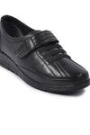 Black Genuine Leather Anatomic Womens Casual Shoes 7679 Z