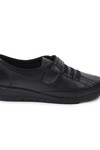 Black Genuine Leather Anatomic Womens Casual Shoes 7679 Z