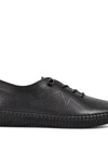 Siyah Hakiki Deri Anatomik Kadın Casual Ayakkabı 7892 Z