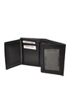 Black Genuine Leather Mens Wallet 8006