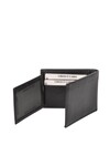 Black Genuine Leather Mens Wallet 8010