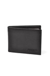 Black Genuine Leather Mens Wallet 8010