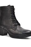 Black Genuine Leather Womens Boots 92159-1 Z