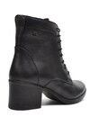 Black Genuine Leather Womens Boots 92159-1 Z