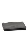 Black Genuine Leather Mens Card Holder 9524