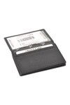 Black Genuine Leather Mens Card Holder 9524