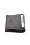 Black Genuine Leather Mens Card Holder 9524