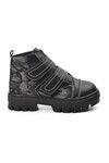 Black Camouflage Orthopedic Boys Boots 2301004 P