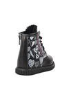 Black Patterned Orthopedic Baby Boots 2301005 B