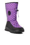 Purple Water Repellent Girls Snow Boots Maria P