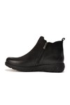 Black Genuine Leather Womens Boots 1953755K Z