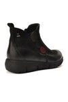 Black Genuine Leather Womens Boots 1953755K Z