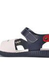 Navy Blue White Orthopedic Boys Sandals 210107 C