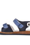 Navy Blue White Orthopedic Boys Sandals 210109 Ç