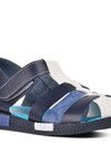 Navy Blue White Orthopedic Boys Sandals 210111 C