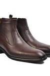 حذاء تشيلسي رجالي من الجلد الطبيعي باللون البني 02173 M