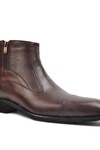حذاء تشيلسي رجالي من الجلد الطبيعي باللون البني 02173 M