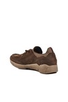 Brown Nubuck Genuine Leather Mens Casual Shoes 23410 M