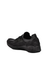 Black Nubuck Genuine Leather Mens Casual Shoes 23410 M