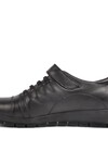 Black Genuine Leather Womens Casual Shoes 39-24K Z