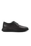 Black Genuine Leather Mens Casual Shoes 4011 M