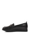 Black Genuine Leather Womens Casual Shoes 44280 Z