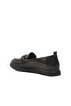Black Genuine Leather Womens Casual Shoes 44280 Z