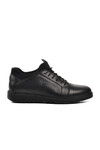 Black Genuine Leather Mens Casual Shoes 4467 M