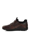 Brown Genuine Leather Mens Casual Shoes 5856 M