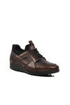 Brown Genuine Leather Mens Casual Shoes 5856 M