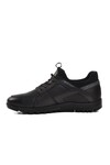 Black Genuine Leather Mens Casual Shoes 5856 M