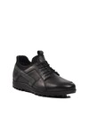 Black Genuine Leather Mens Casual Shoes 5856 M