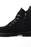Siyah Zümrüt Fermuarlı Kadın Bot 7350 Z