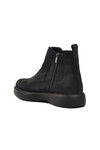Black Nubuck Genuine Leather Mens Chelsea Boots 77188 M