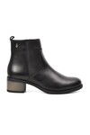 Black Genuine Leather Anatomical Womens Boots 8691 Z