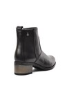 Black Genuine Leather Anatomical Womens Boots 8691 Z