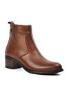 Tan Genuine Leather Anatomical Womens Boots 8691 Z