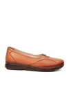 Tan Genuine Leather Anatomic Womens Casual Shoes 8766 Z