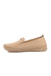 Beige Genuine Leather Anatomic Womens Casual Shoes 24Y9059 Z